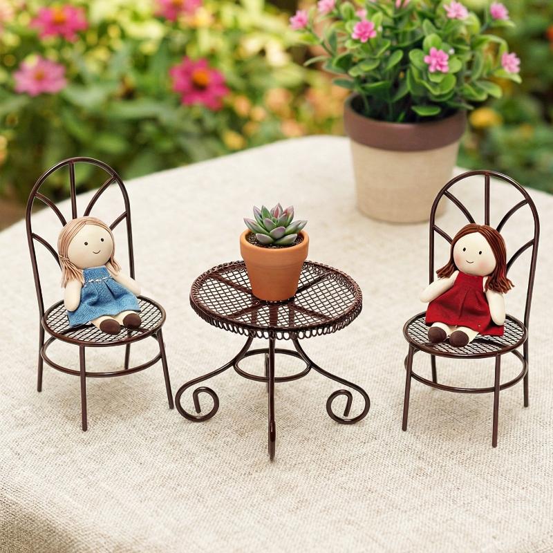 1/3Pcs Dollhouse Garden Displa - Outdoor Furniture Sales avaliação e preço