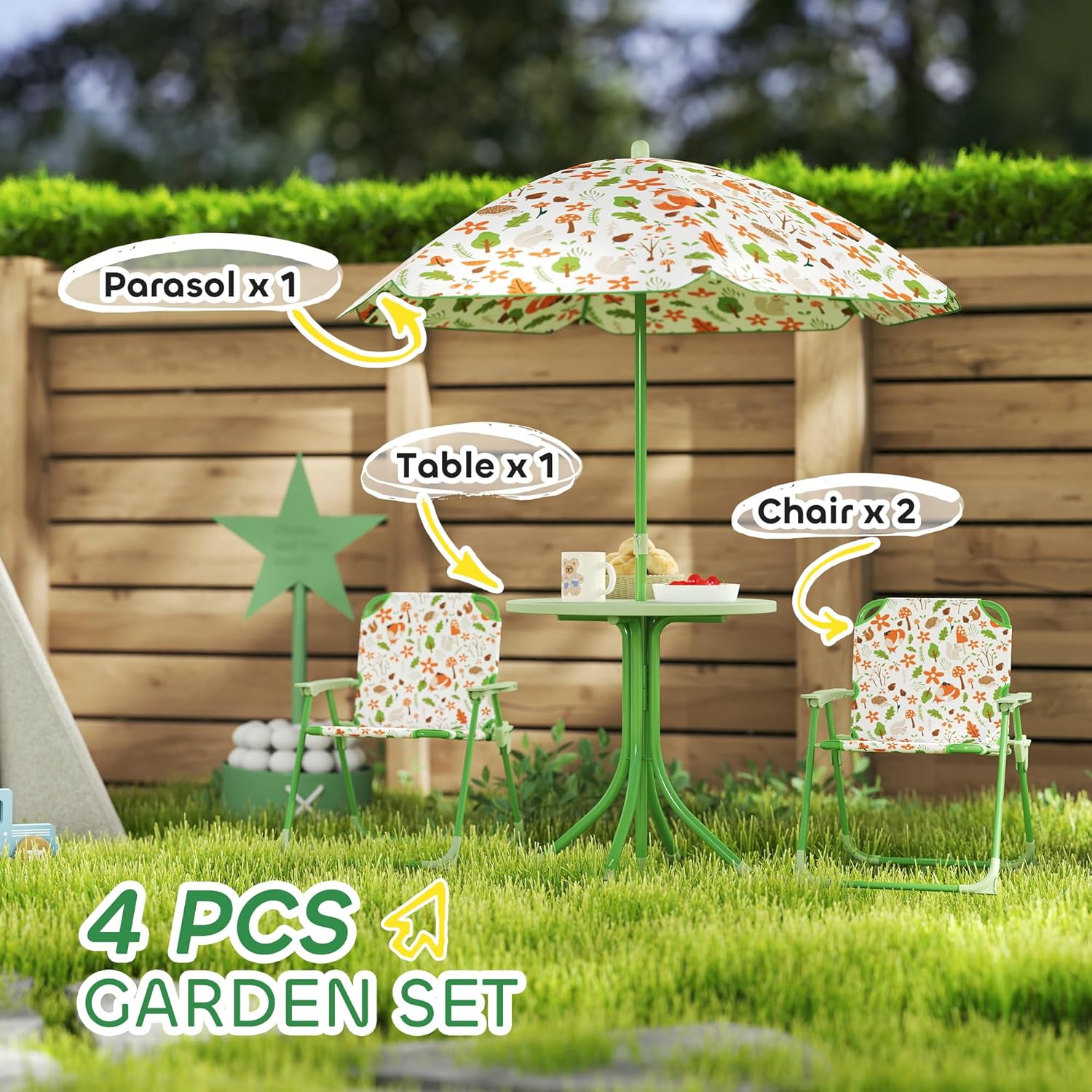 Kids Picnic Table Chair Set Fo - Outdoor Furniture Kids avaliação e preço