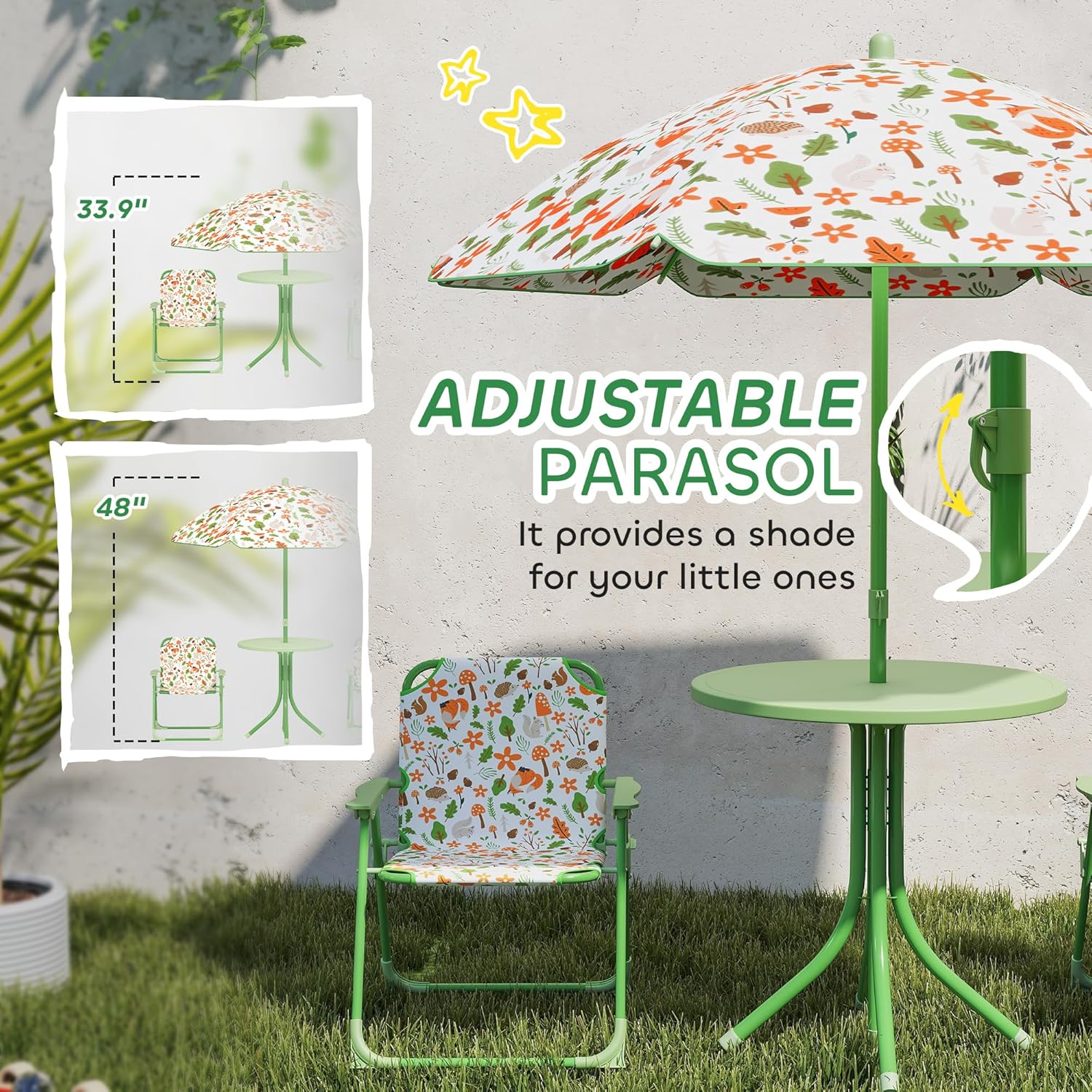 Kids Picnic Table Chair Set Fo - Outdoor Furniture Kids avaliação e preço