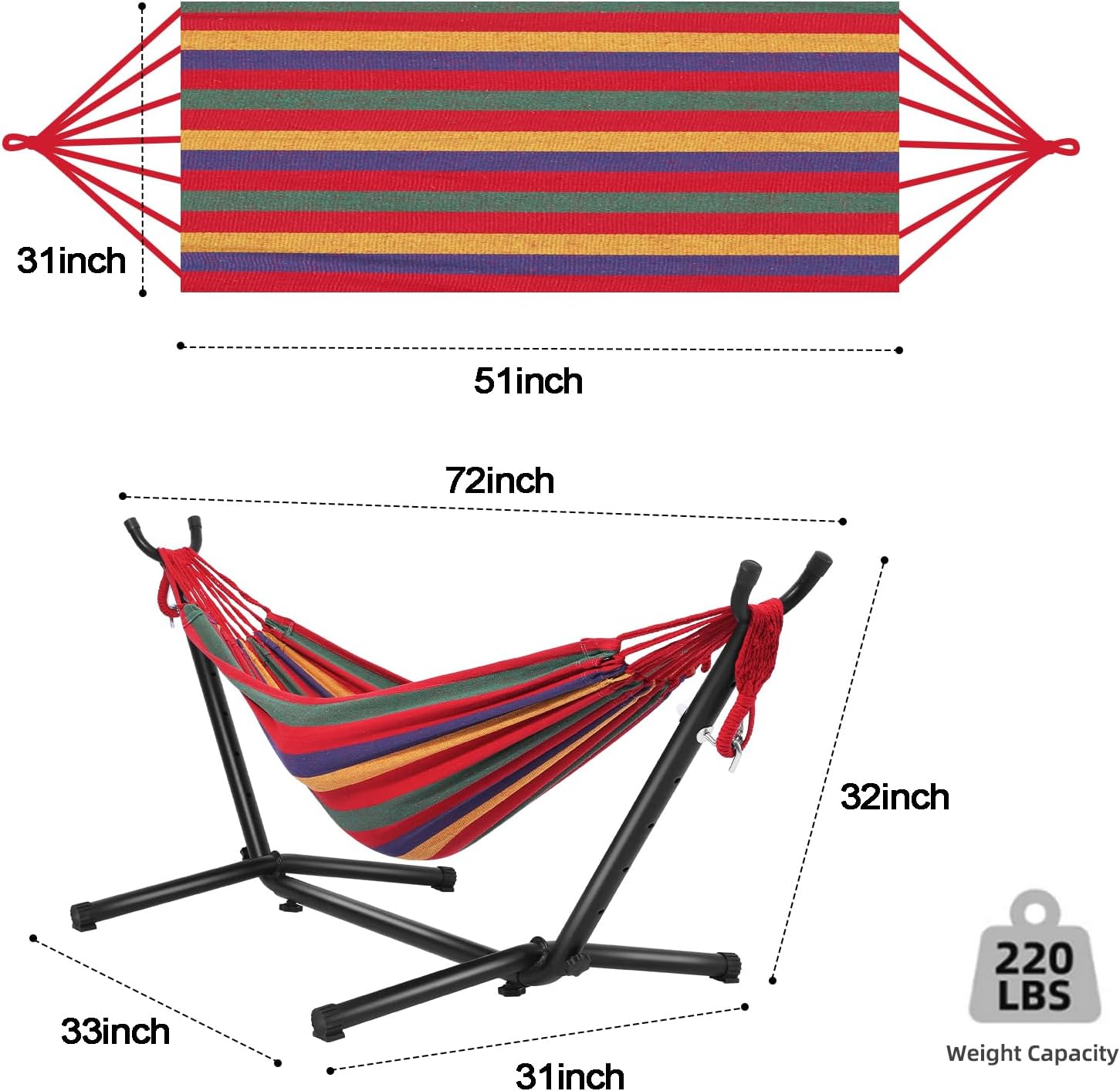 Kids Hammock with Stand, 220 l - Outdoor Furniture Kids avaliação e preço