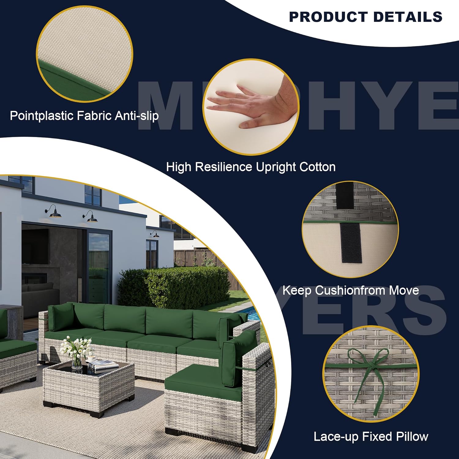 8-Piece Outdoor Patio Furnitur - Outdoor Furniture With Fire Pit Table avaliação e preço