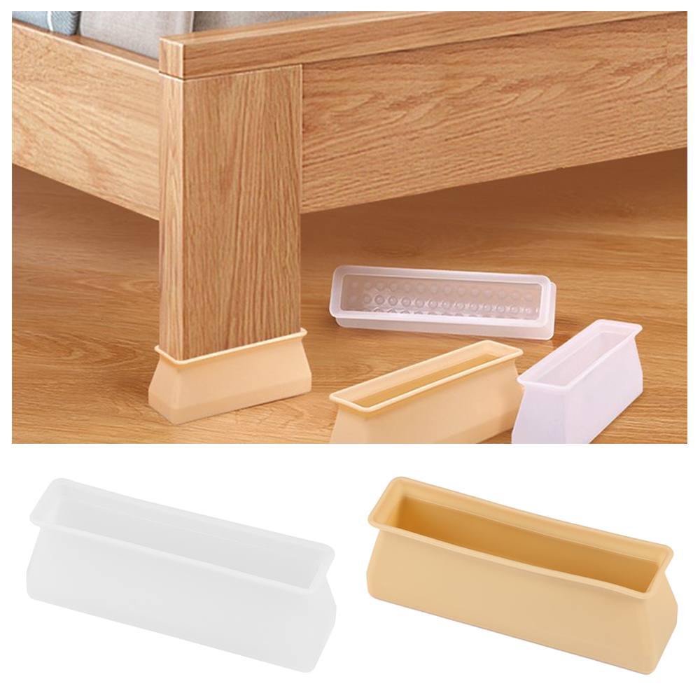 4PCS Silicone Rectangular Feet - Outdoor Furniture Leg Protectors avaliação e preço
