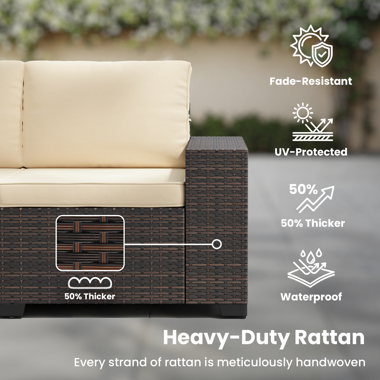 7 Piece Patio Furniture Set wi - Outdoor Furniture With Fire Pit Table avaliação e preço