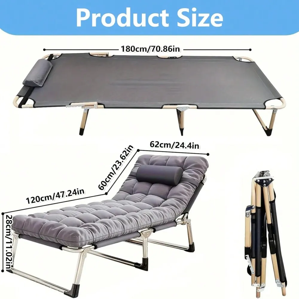 Folding Bed With Cushion Light - Outdoor Daybed Sofa avaliação e preço