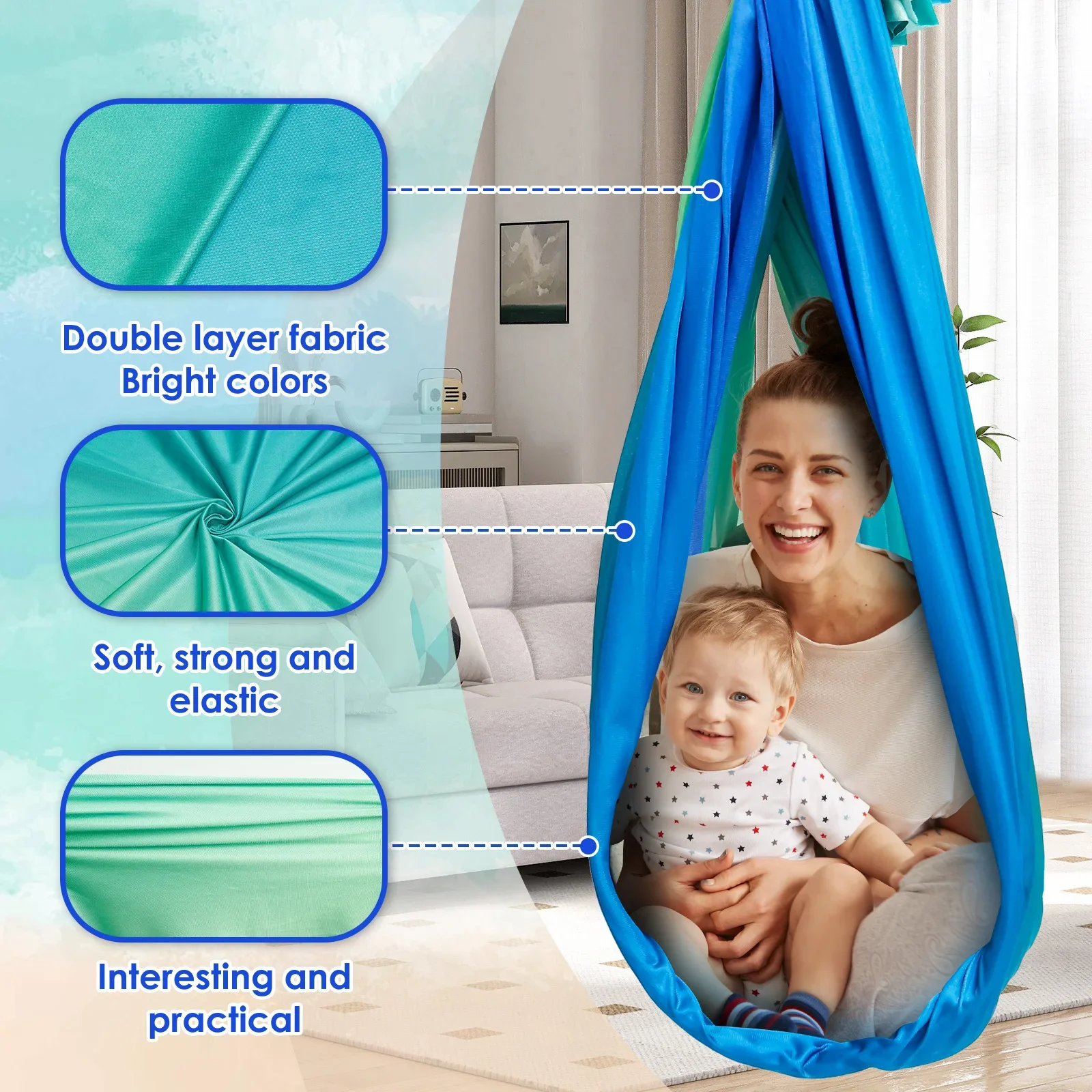 Sensory Swing Comfortable Kids - Outdoor Furniture Kids avaliação e preço