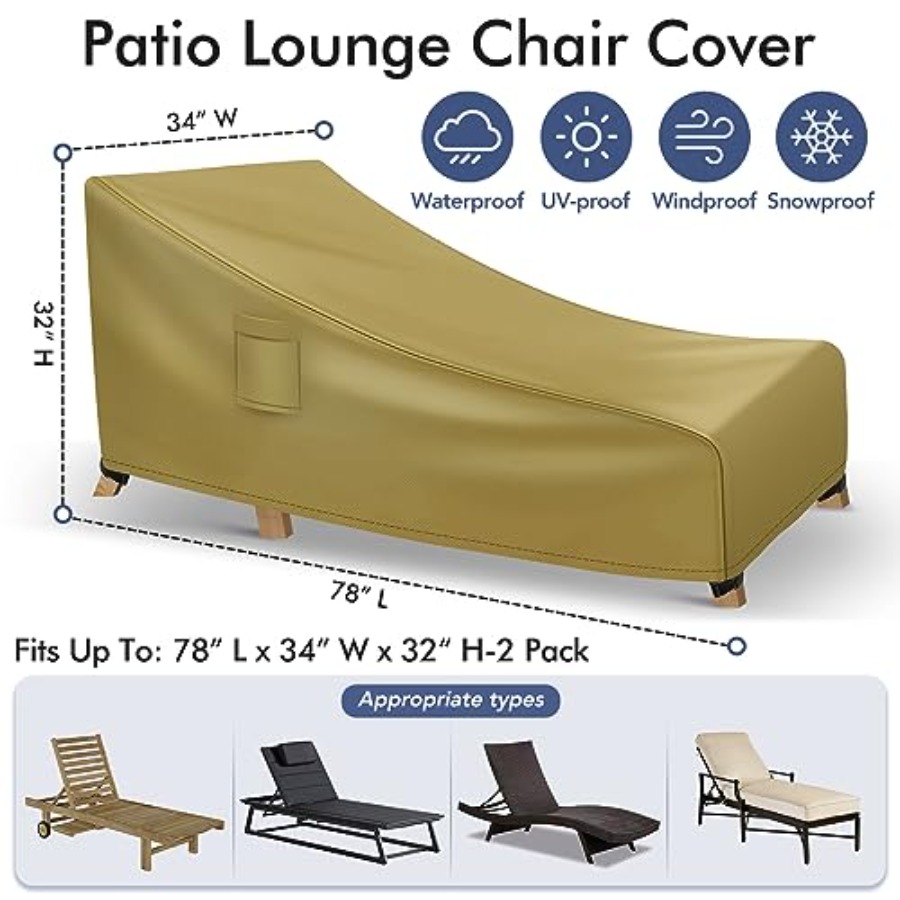 Chaise Lounge Covers Outdoor W - Outdoor Furniture Lounge avaliação e preço
