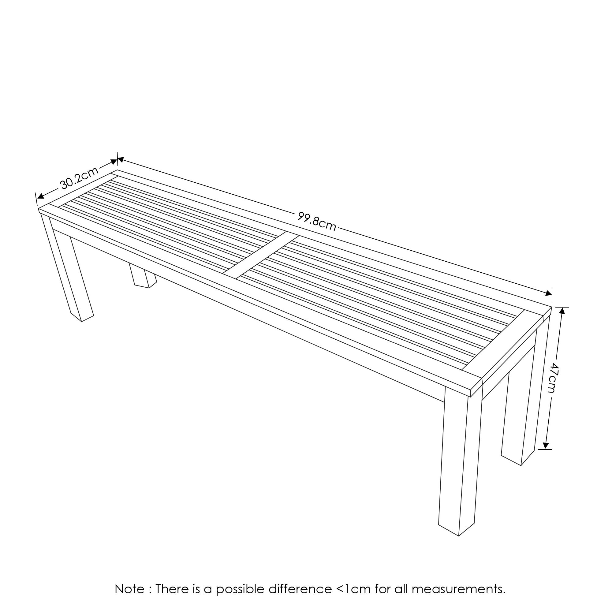 Backless Outdoor Bench With Te - Outdoor Furniture Oil Teak avaliação e preço